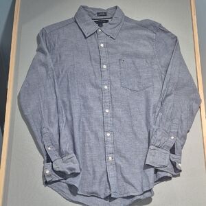 Tommy Hilfiger 100% Soft Cotton Blue Button-Down Shirt